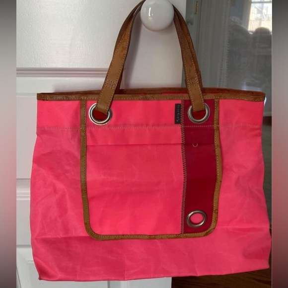Orla Kiely Bags Orla Kiely Hot Pink Nylon Tote Bag Poshmark